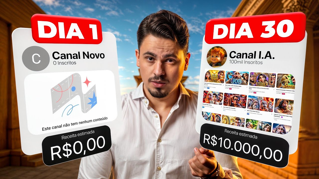 Ganhe R$10.000 por mês com um Canal do YouTube AUTOMÁTICO de I.A
