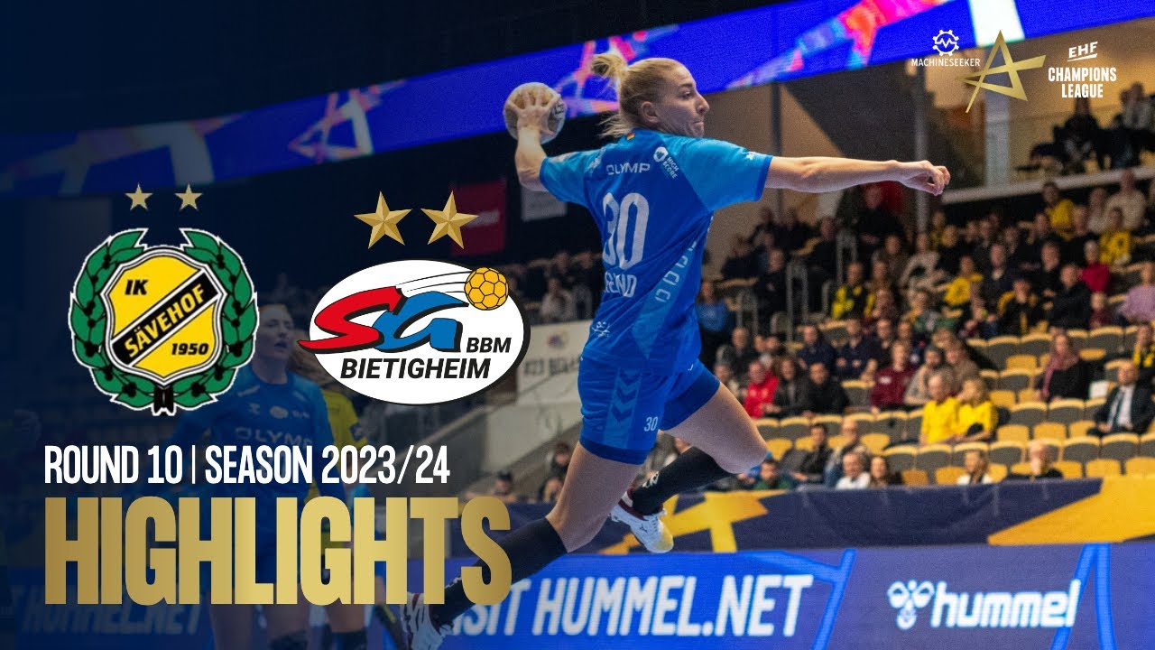 IK Sävehof vs SG BBM Bietigheim | Round 10 | EHF Champions League Women 2023/24