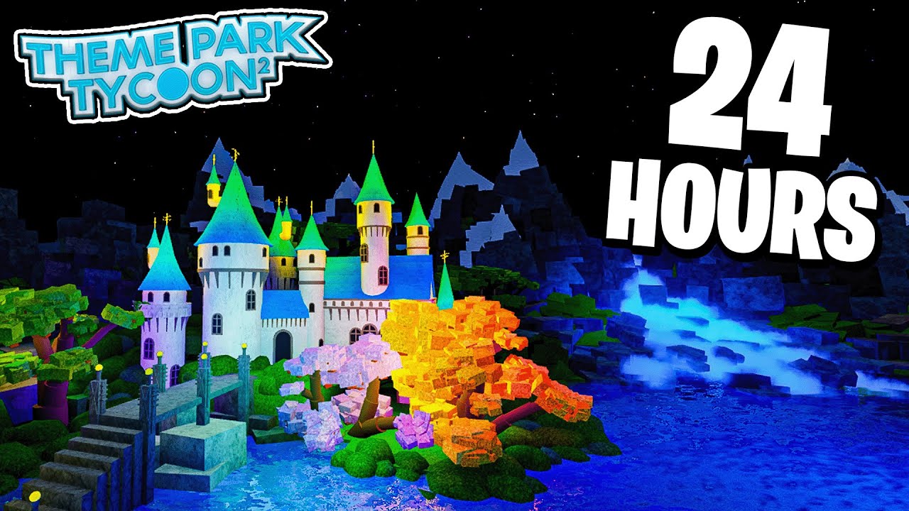 24 HOUR Theme Park! 1 min/ 1 hr/ 1 day Part 2