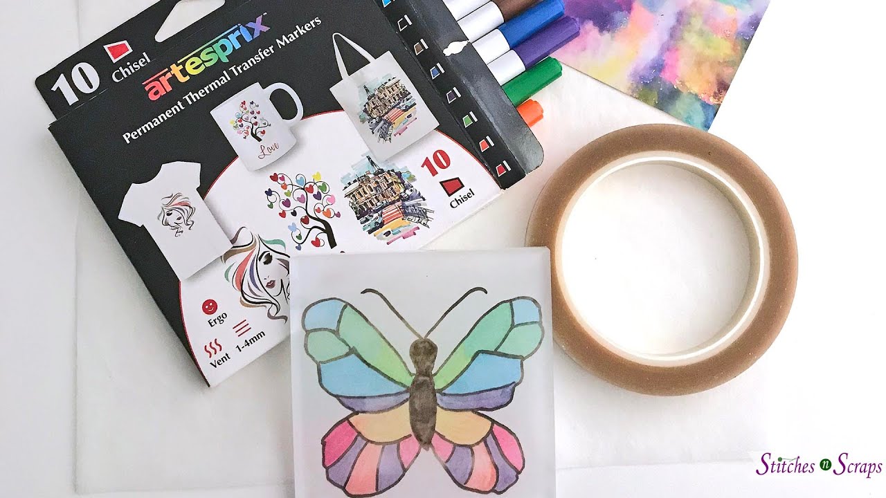 Butterfly Coaster with Artesprix Markers