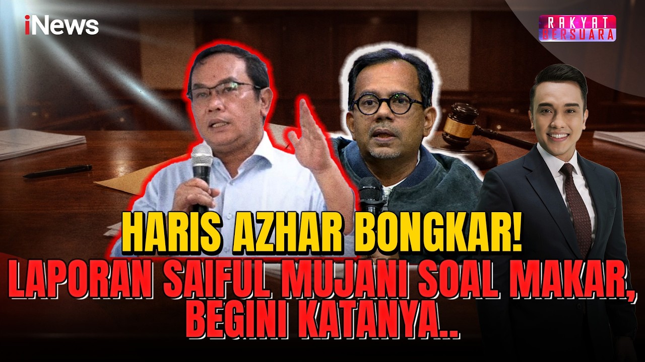 Blak-Blakan Haris Azhar: Laporan Saiful Mujani Dinilai Tak Cukup Dicap Hasutan dan Makar