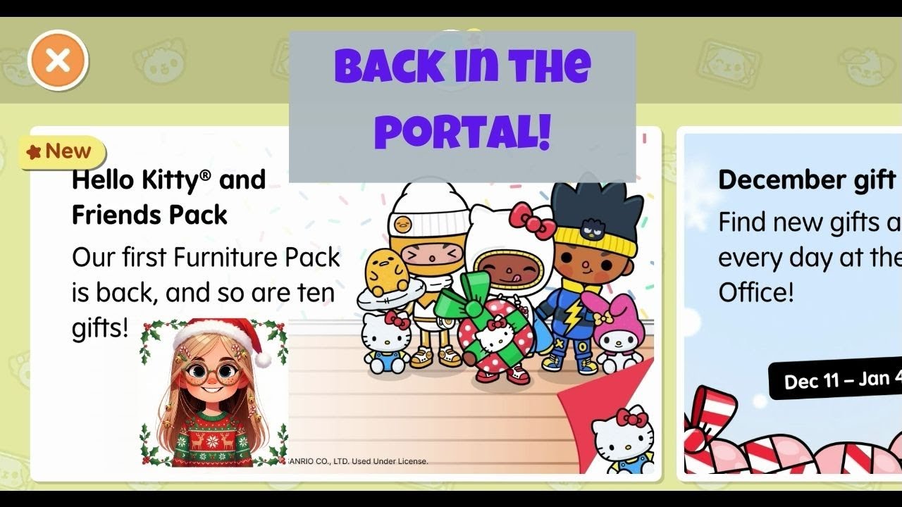 Toca Boca Portal Update: The Old Hello Kitty Pack Is Back + More!