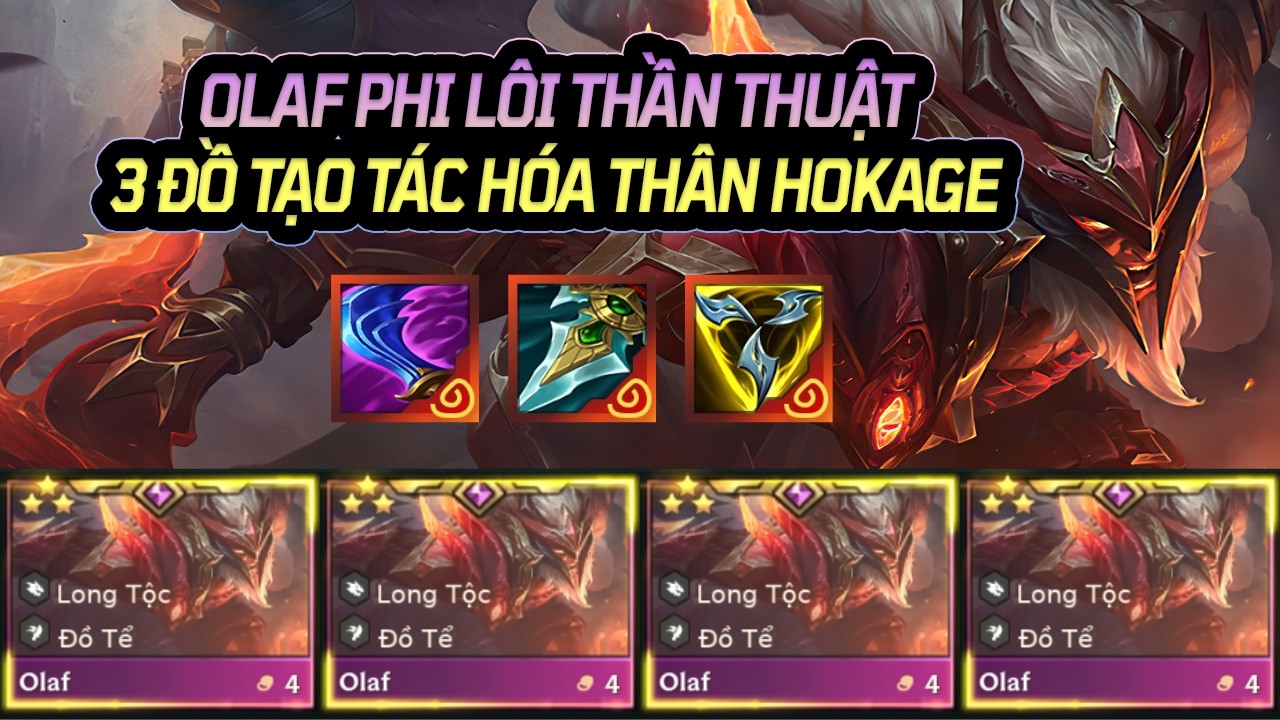 OLAF 3 SAO PHI LÔI THẦN THUẬT HÓA THÂN HOKAGE ĐỆ TỨ VỚI 3 ĐỒ TẠO TÁC TRẤN PHÁI BỔ NÁT NHỪ LOBBY