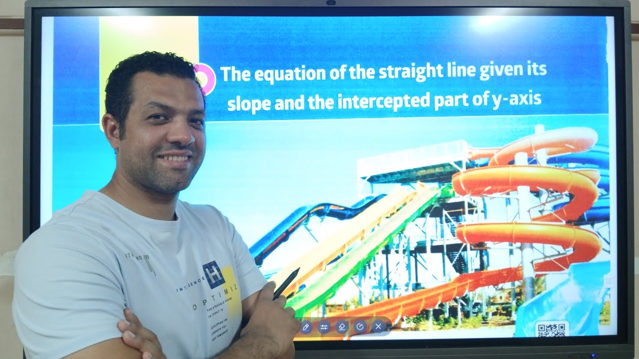 The equation of the straight line given its slope and the intercepted part of y-axis prep[3]geometry