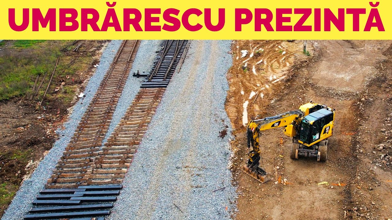 UMBRĂRESCU reface RACORDUL BIFURCAȚIE de cale ferată spre OȚELĂRIE!