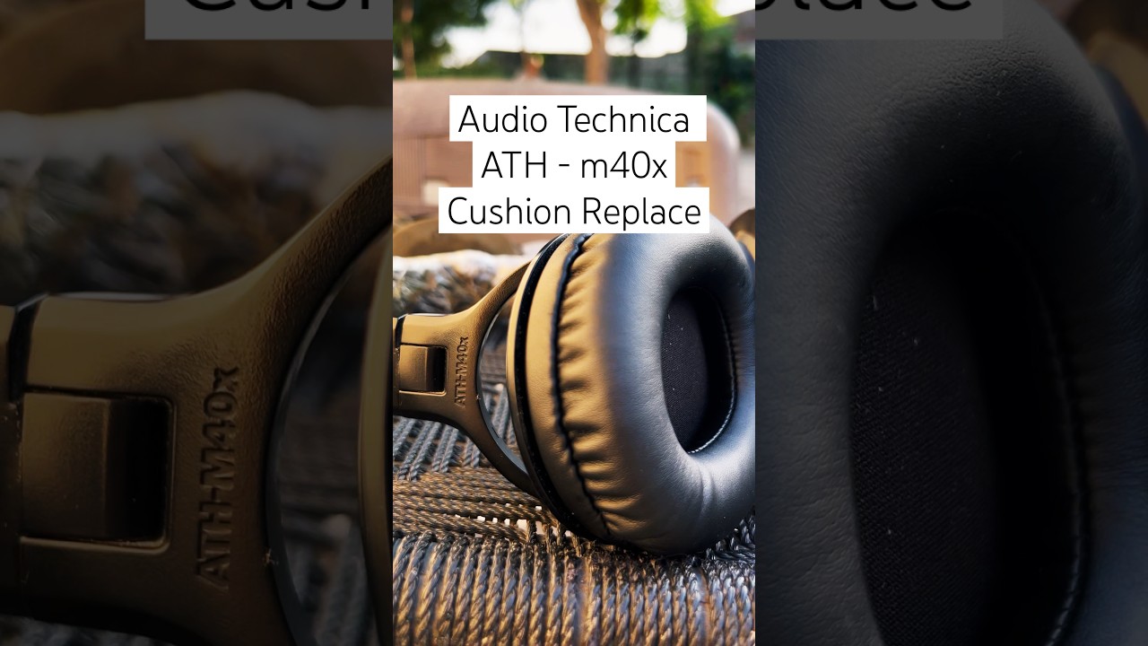 Audio Technica ATH - m40x | How to replace cushions tutorial