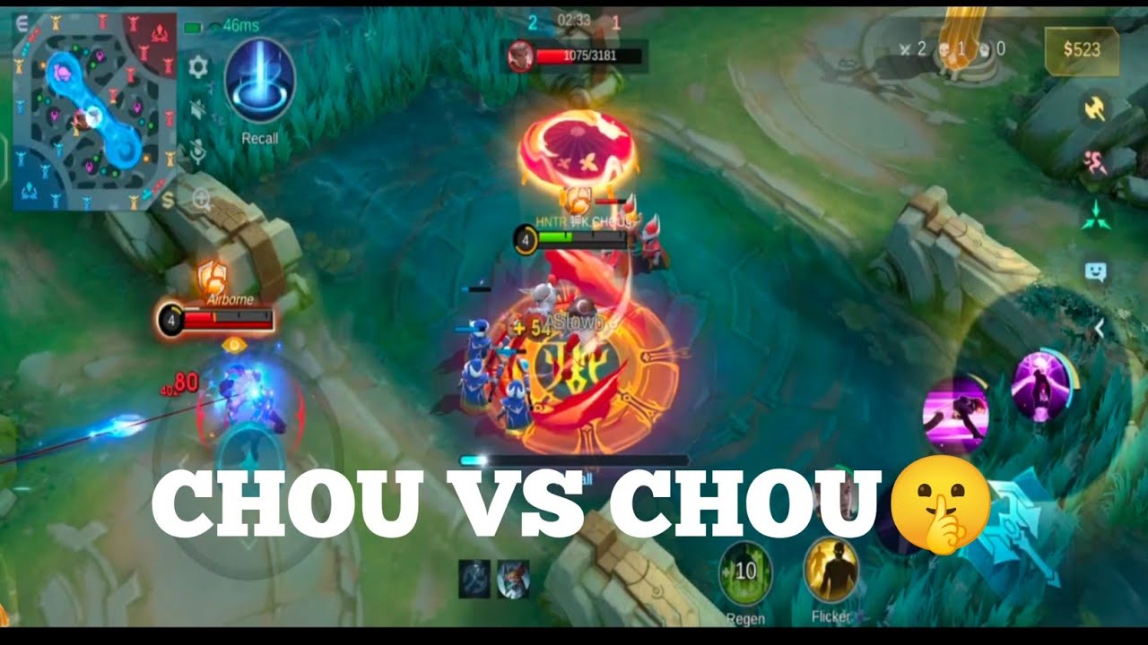 Custom chou vs chou.intens game play #viral #mobilelegends #choubestmoment #chou #mlbbcreatorcamp