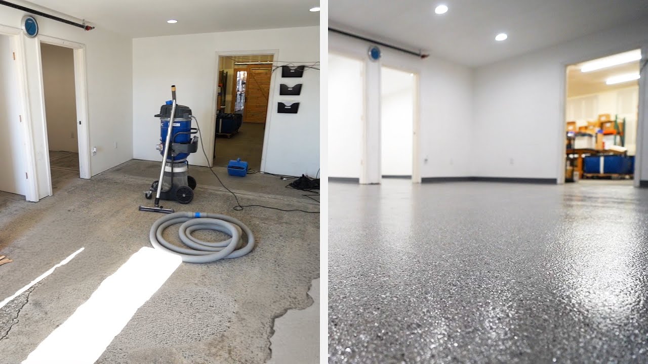 Warehouse Flake Floor Install | Stunning Finish!