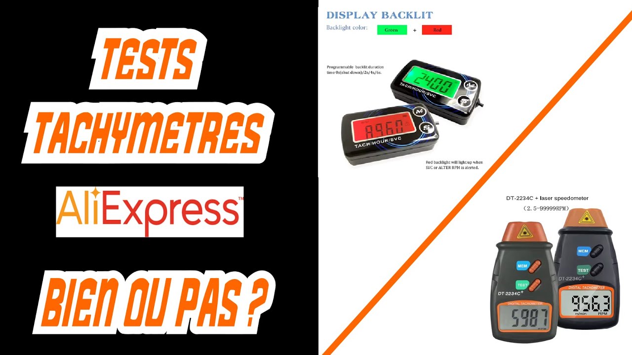 #Tests tachymètres #Aliexpress - Bien ou pas ?