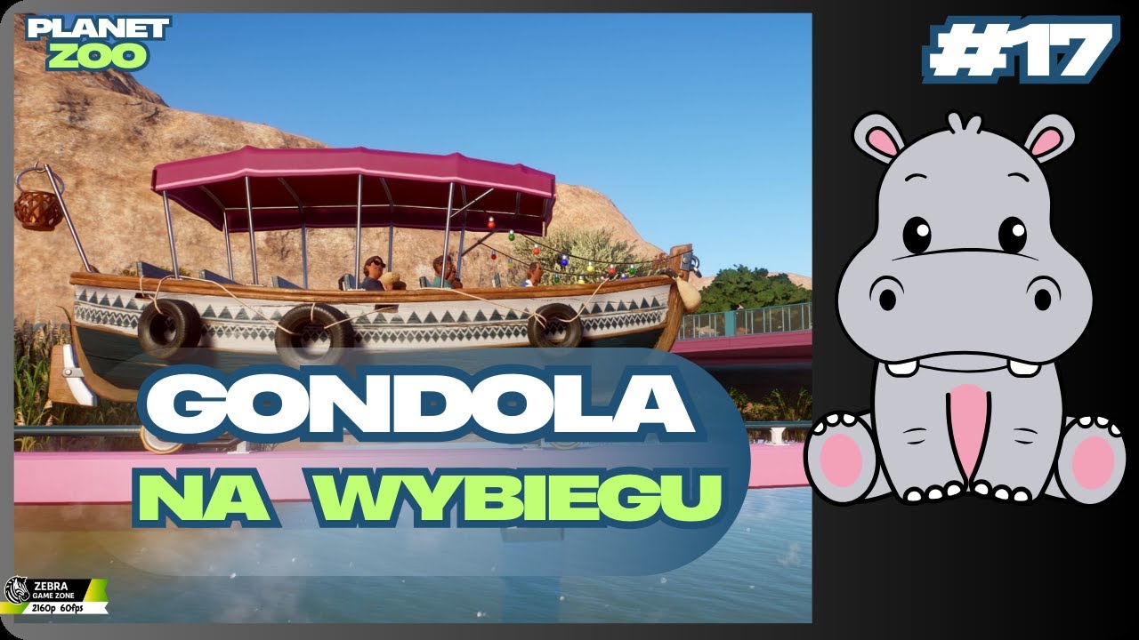 Planet Zoo _ Budowa kolejki wodnej wśród olbrzymów🦛  _ #17 [PL]