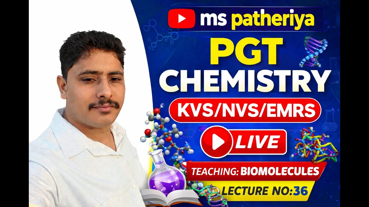 KVS NVS EMRS PGT CHEMISTRY FOR TIER -2 | KVS NVS EMRS PGT CHEMISTRY CLASSES 2026