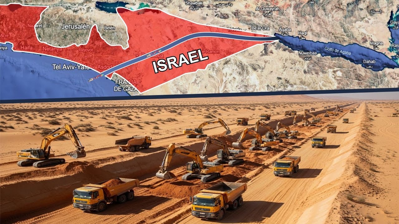 El Increíble Plan de Israel para Construir un Canal y Competir con el Canal de Suez
