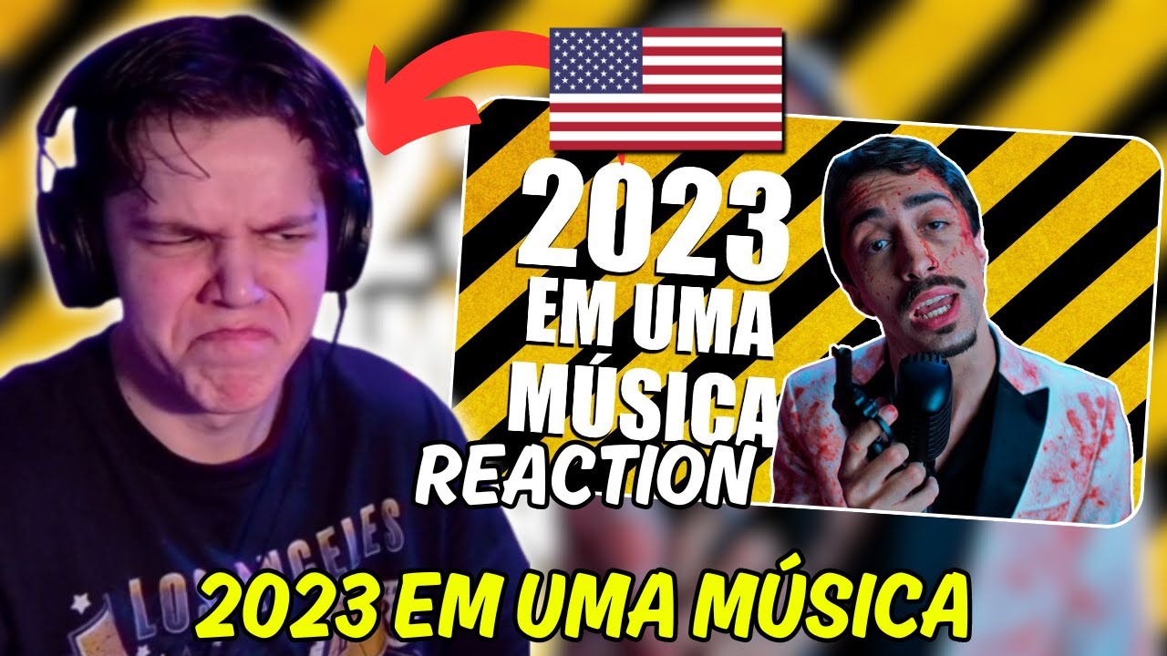 GRINGO REACTS to 2023 EM UMA MÚSICA!