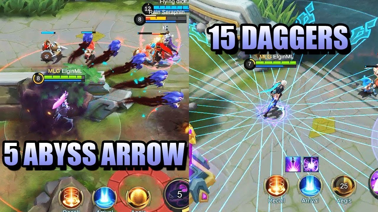 NEW HERO SKILLS IN MAYHEM MODE MOBILE LEGENDS 😂 15 DAGGER GUSION AND 5 STUN SELENA