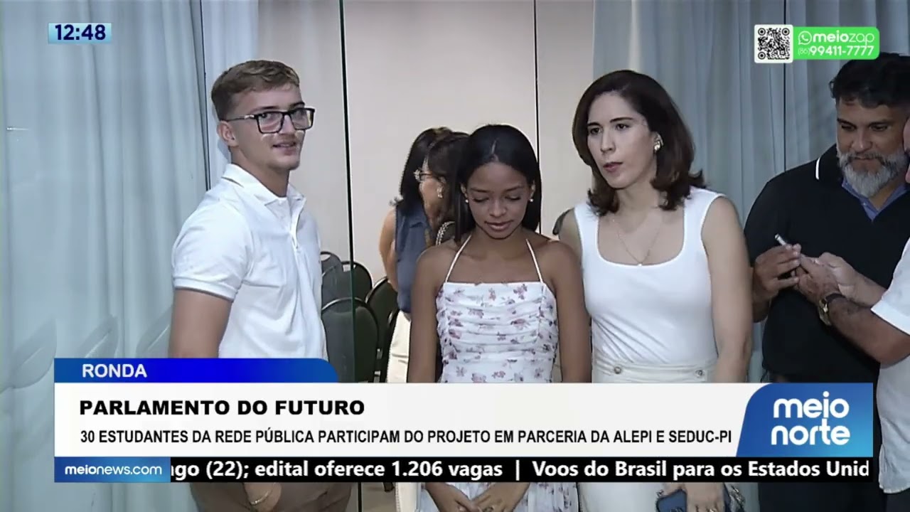 Parlamento do futuro: 30 estudantes da rede pública participam do projeto; veja! | Ronda