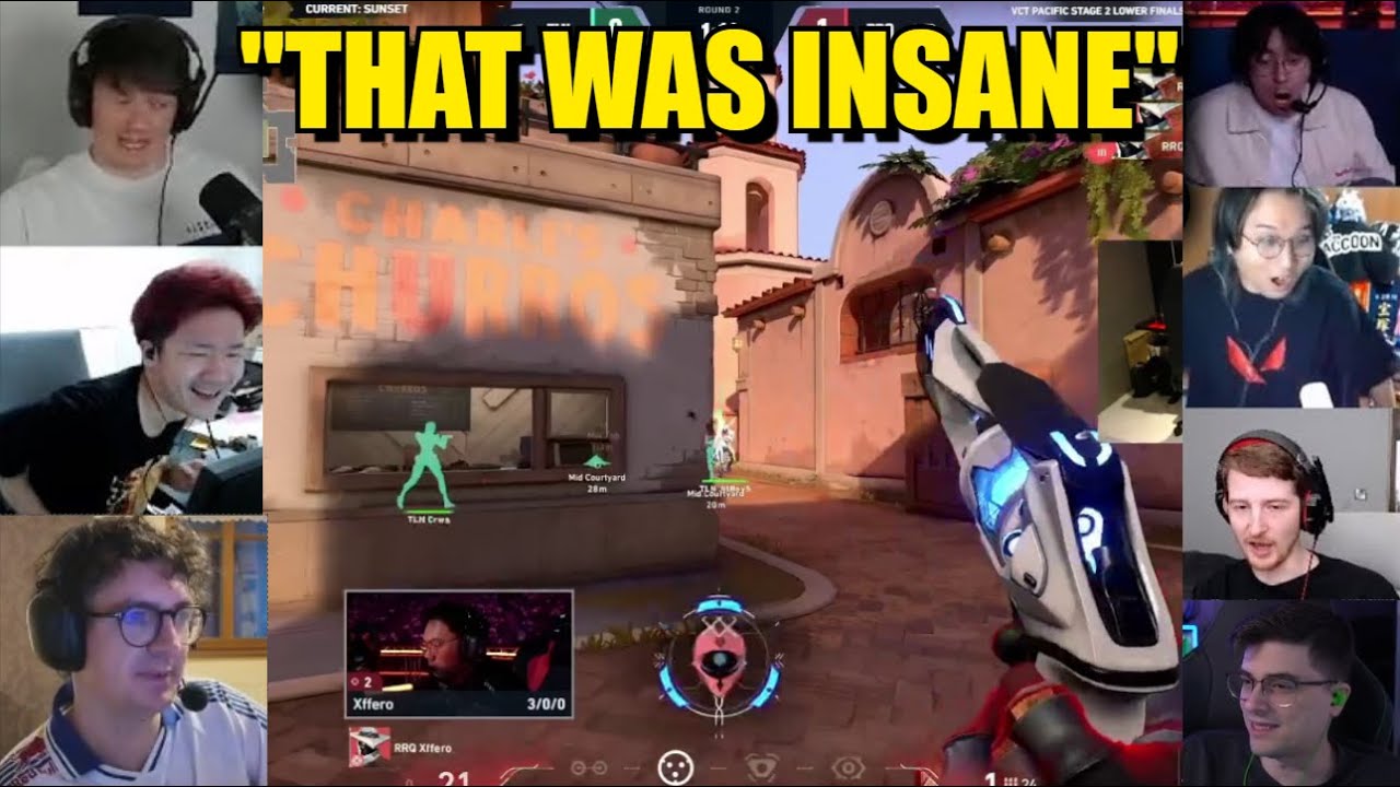 Valorant pros/streamers react to RRQ Xffero's INSANE 4k against TALON