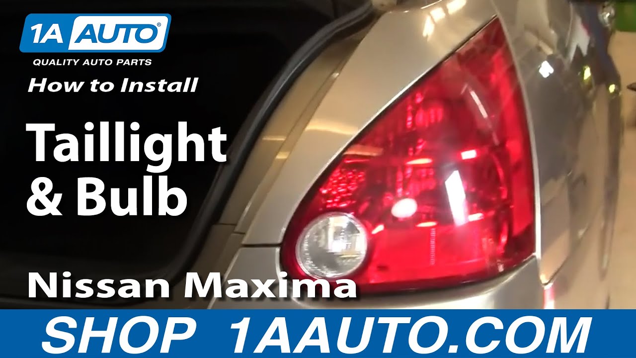 How to Install Replace Taillight and Bulb Nissan Maxima 04-08 1AAuto.com