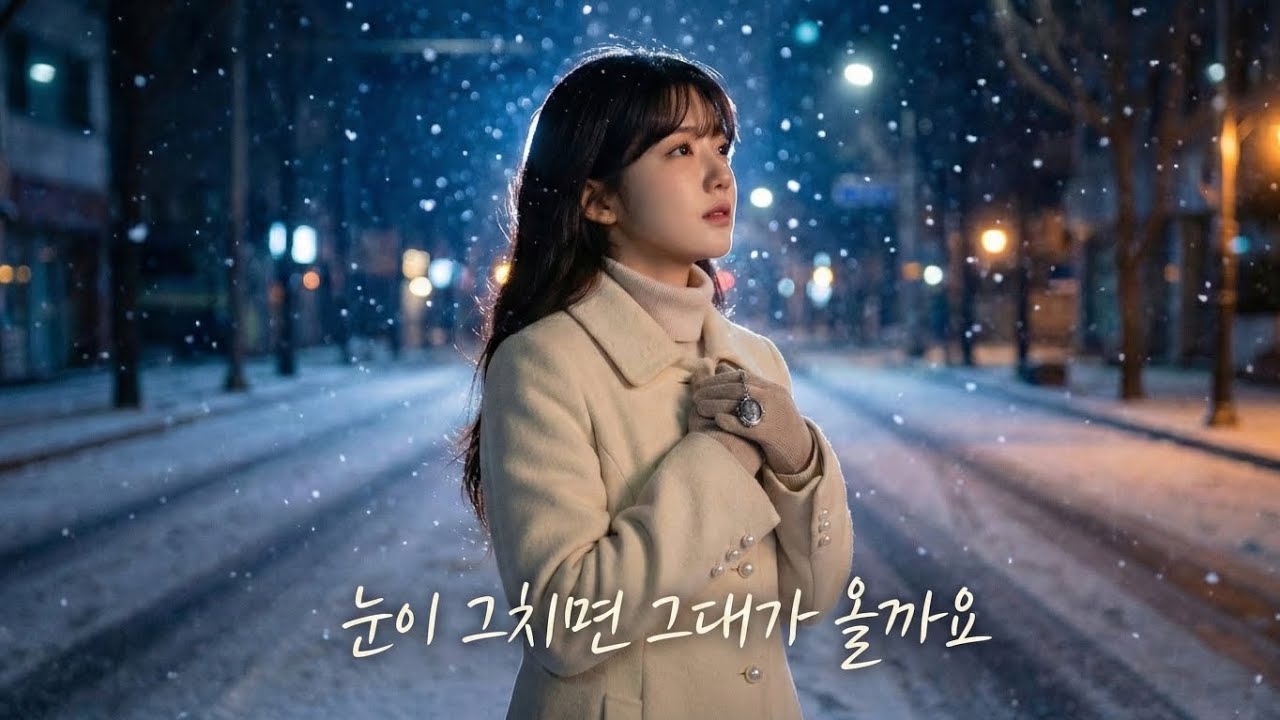 눈이 그치면 그대가 올까요 / 매채꽃글쟁이 (AI)