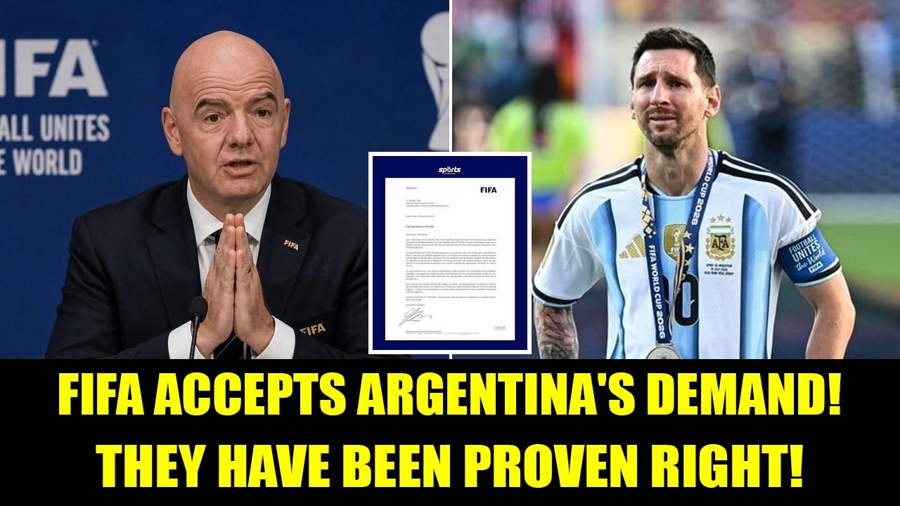 BREAKING NEWS: FIFA has accepted it and now acknowledges that Argentina is completely right.