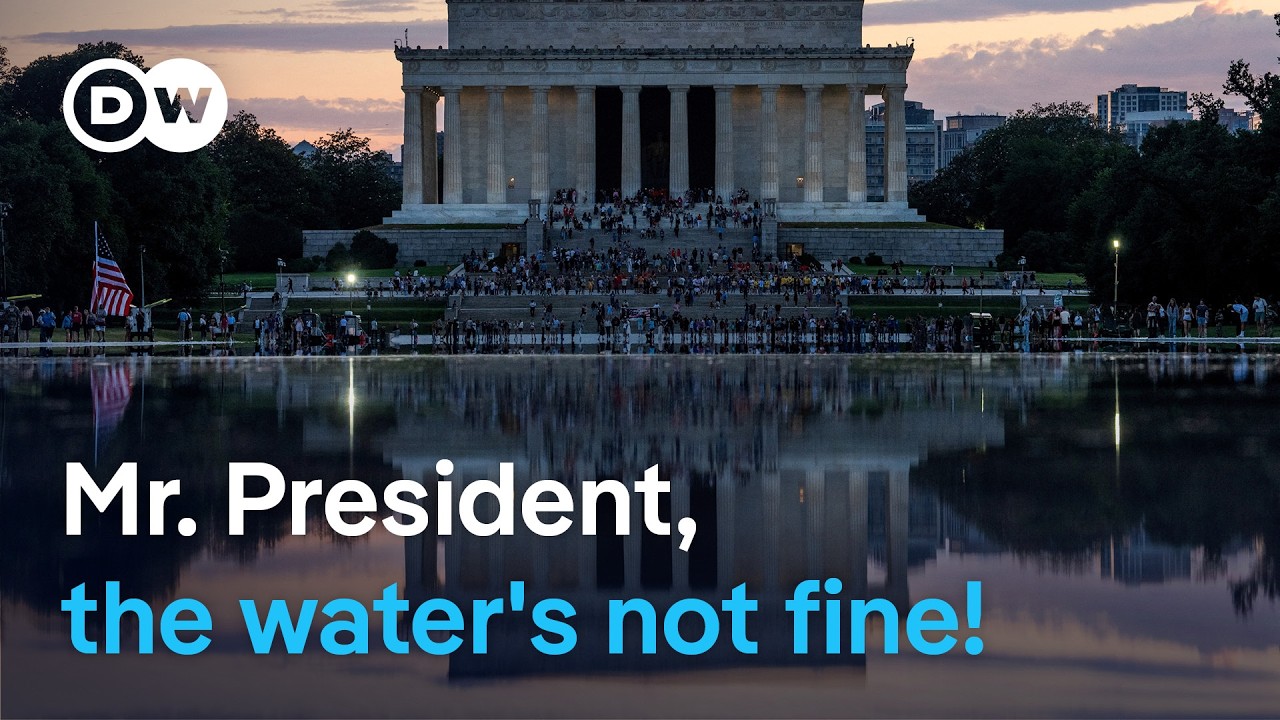 Washington's Reflecting Pool hit by algae bloom & peeling paint | DW News