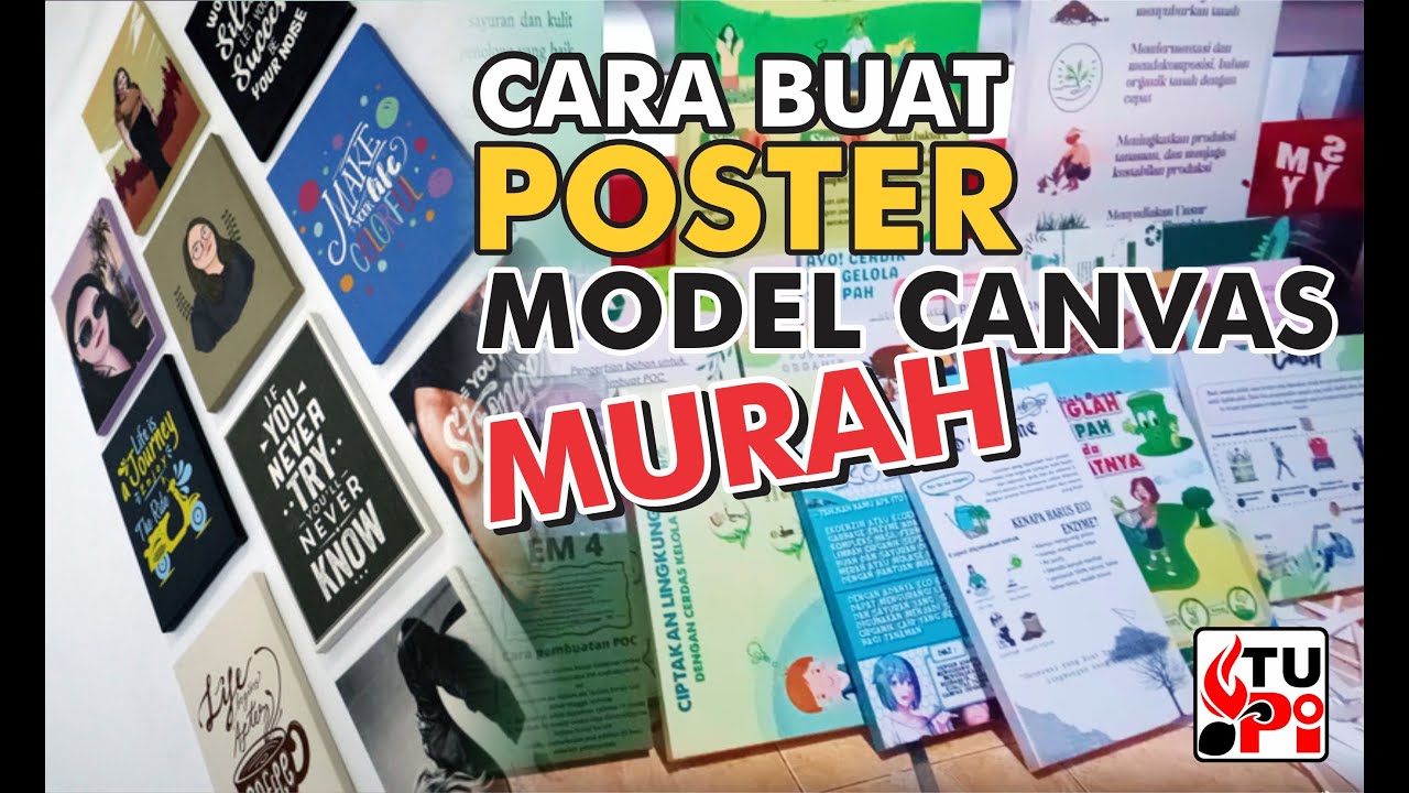 Cara Buat POSTER WALLDECOR Model CANVAS MURAH MERIAH