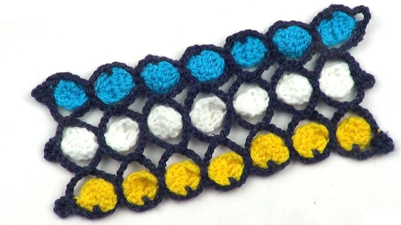 Узор для разноцветного шарфика из остатков пряжи   Pattern for a multi colored scarf from the remnan