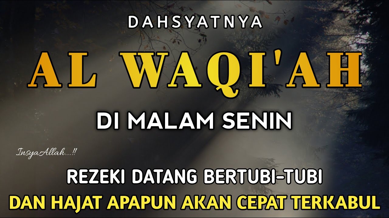 Surah Al Waqi'ah 7X,Semoga yang mendengarkan hutangnya lunas dan diberkahi hidupnya | Live Part 91