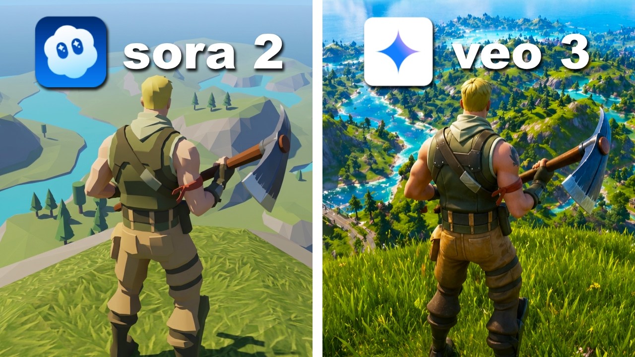 Ремейк Sora 2 vs Veo 3: популярные видеоигры