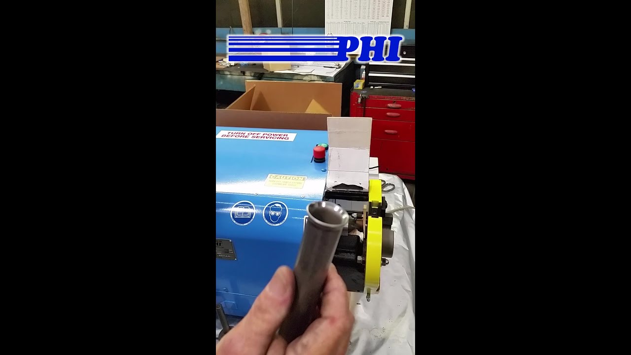 Flaring Tubing Demo - PHI 2CPV End Finishing Machine