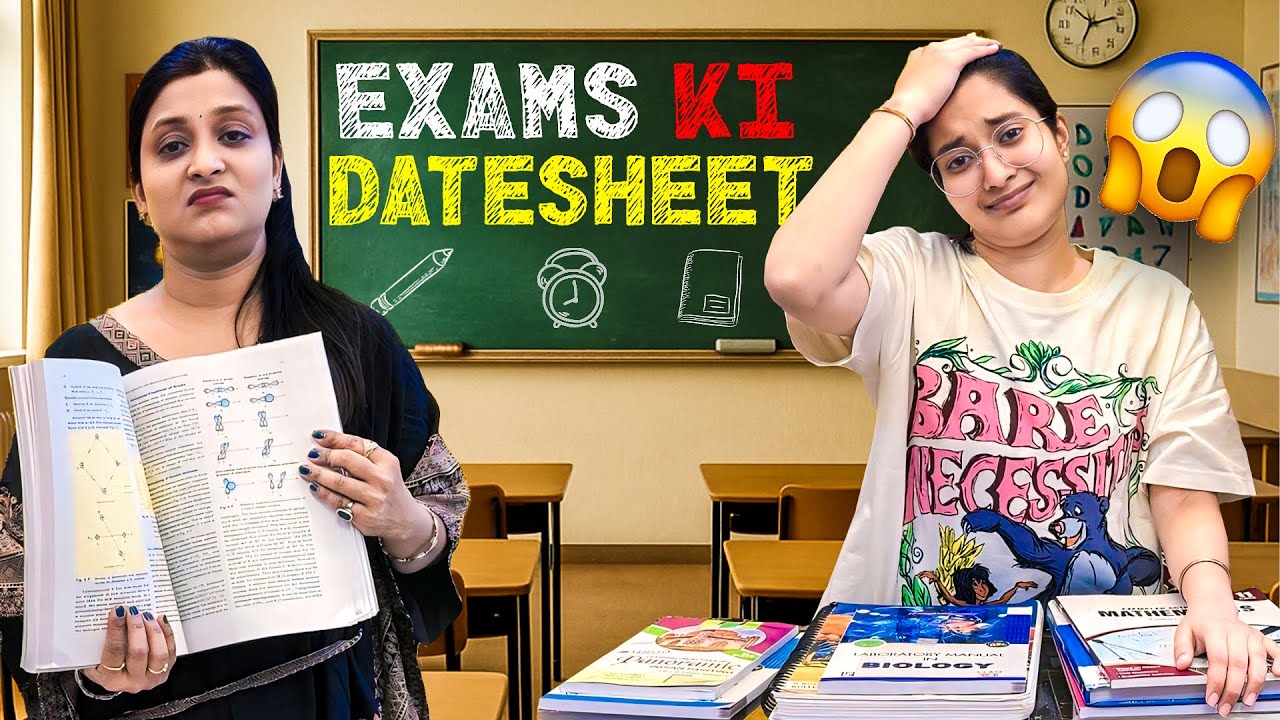 CBSE Result Aaya Nahi...🎓📚 | XI Ke Exams Ki Date Sheet Aa Gayi! 😰 | Jinni Tensed 😟 | Cute Sisters