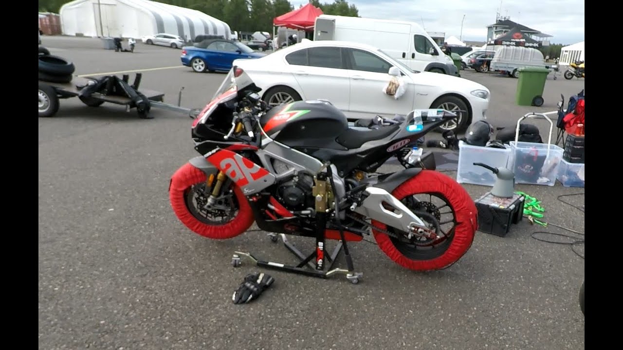 2023-08-13 - Aprilia 2020 RSV4 test ride at Alastaro Circuit - Helmet Cam
