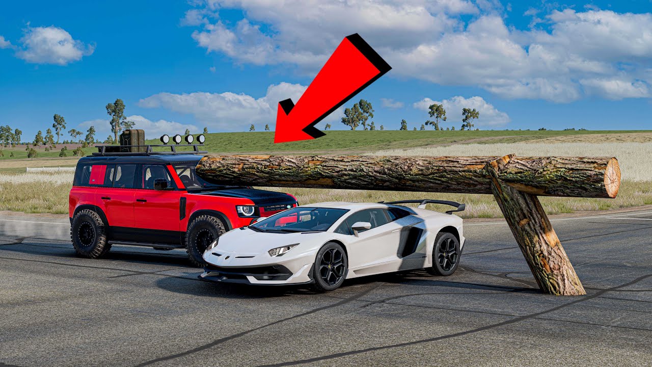Челлендж «Cars vs Dangrous Log Drive» завершился полным уничтожением!