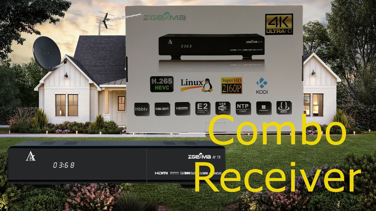 zgemma H7S 4K UHD COMBO V2 ENIGMA 2 SATELLITE RECEIVER TV SET TOP BOX WIFI #receiver #tv #combobox