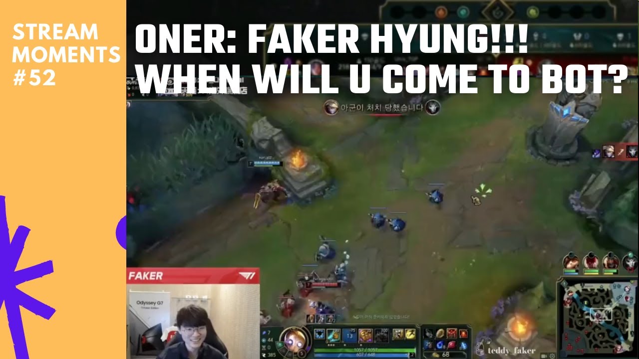 Faker and Oner bot duo - Faker troll =)) | T1 on Douyu Stream | Engsub by teddy_faker