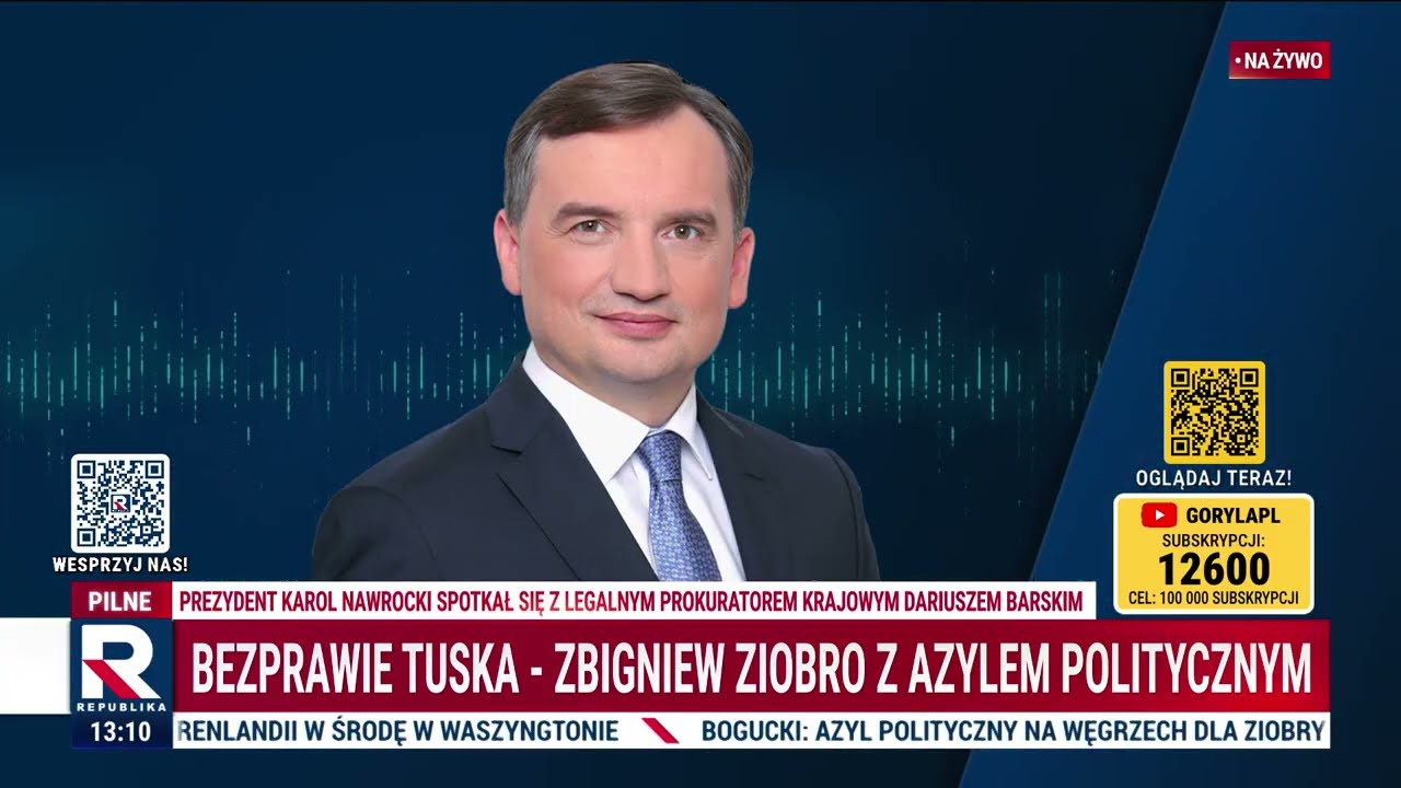 Informacje Telewizja Republika 12.01.2026 godzina 13:00