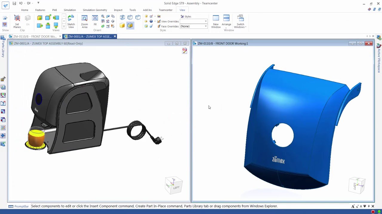 Teamcenter Product Data Management (PDM) in Solid Edge ST9