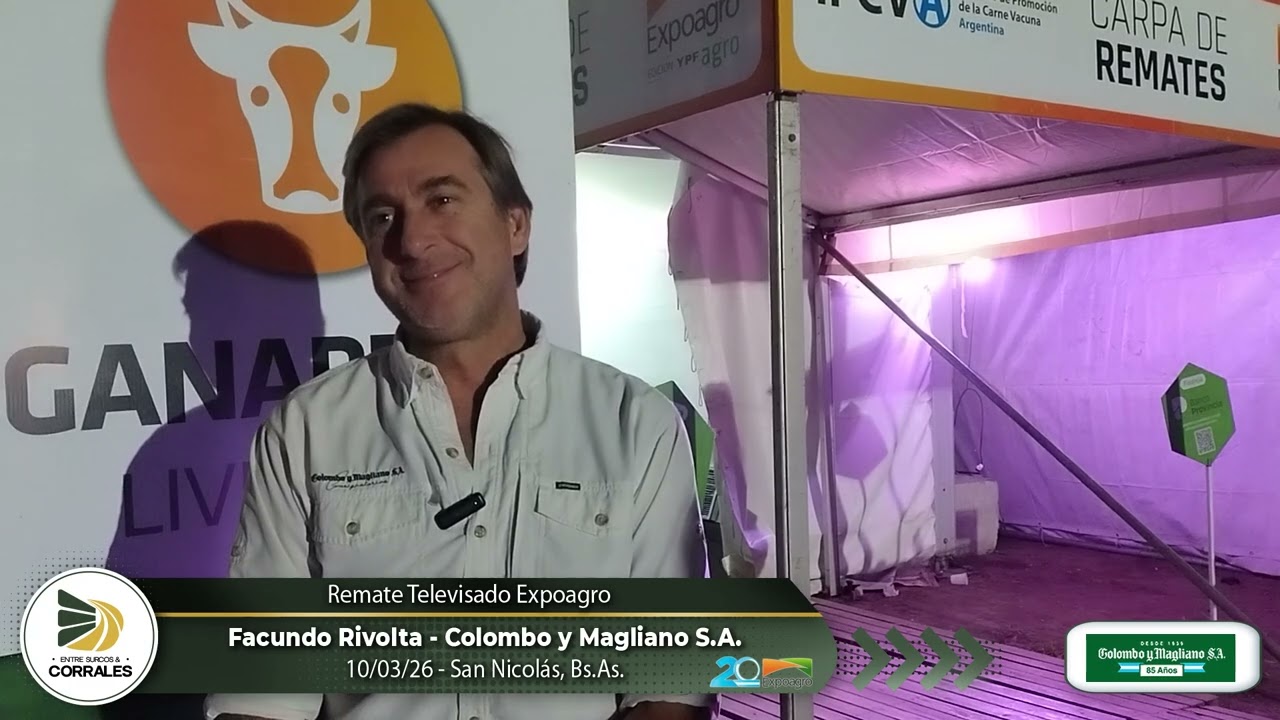 10-03-26 - Facundo Rivolta - Remate Televisado de Colombo y Magliano S.A. -  Expoagro - San Nicolás