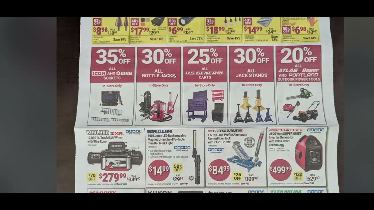 Harbor Freight Parking Lot Sale Leaked Ad Flyer Starting March 2nd 2026