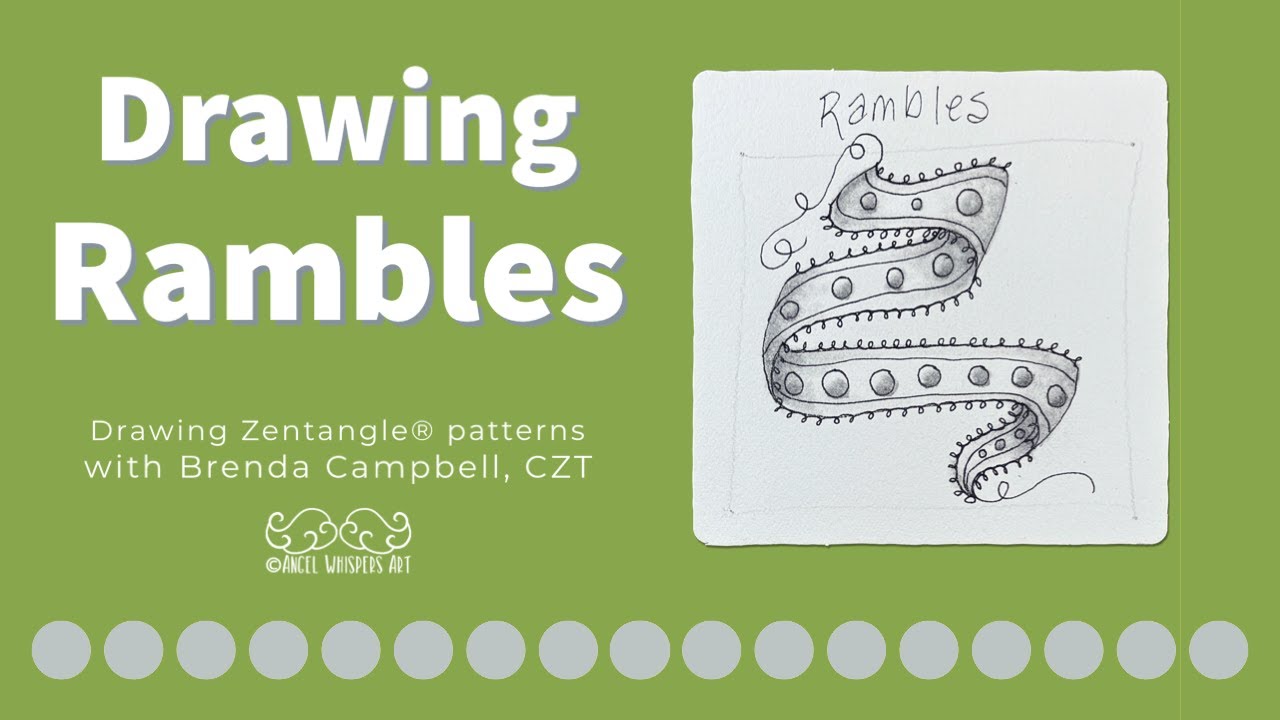 Drawing Zentangle® Patterns | Angel Whispers Art | Rambles