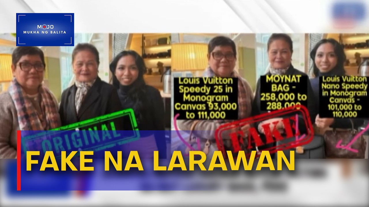 Larawan ng mga kaanak ng EJK victims na may luxury bags, peke | Mukha ng Balita