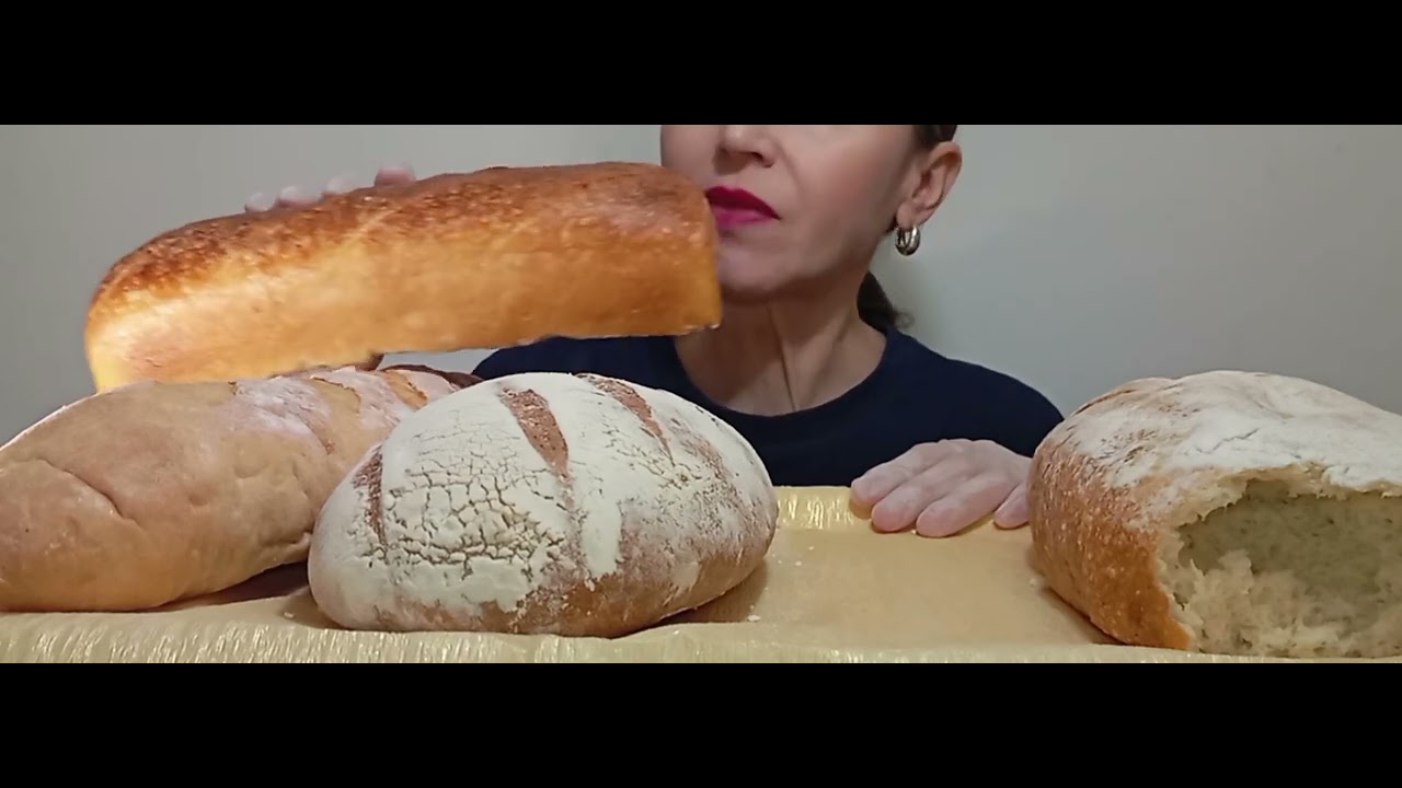 Challenge Mukbang. Eating Bread Without Drinking Anything. Fresh Bread Mukbang. Asmr Bread. 
