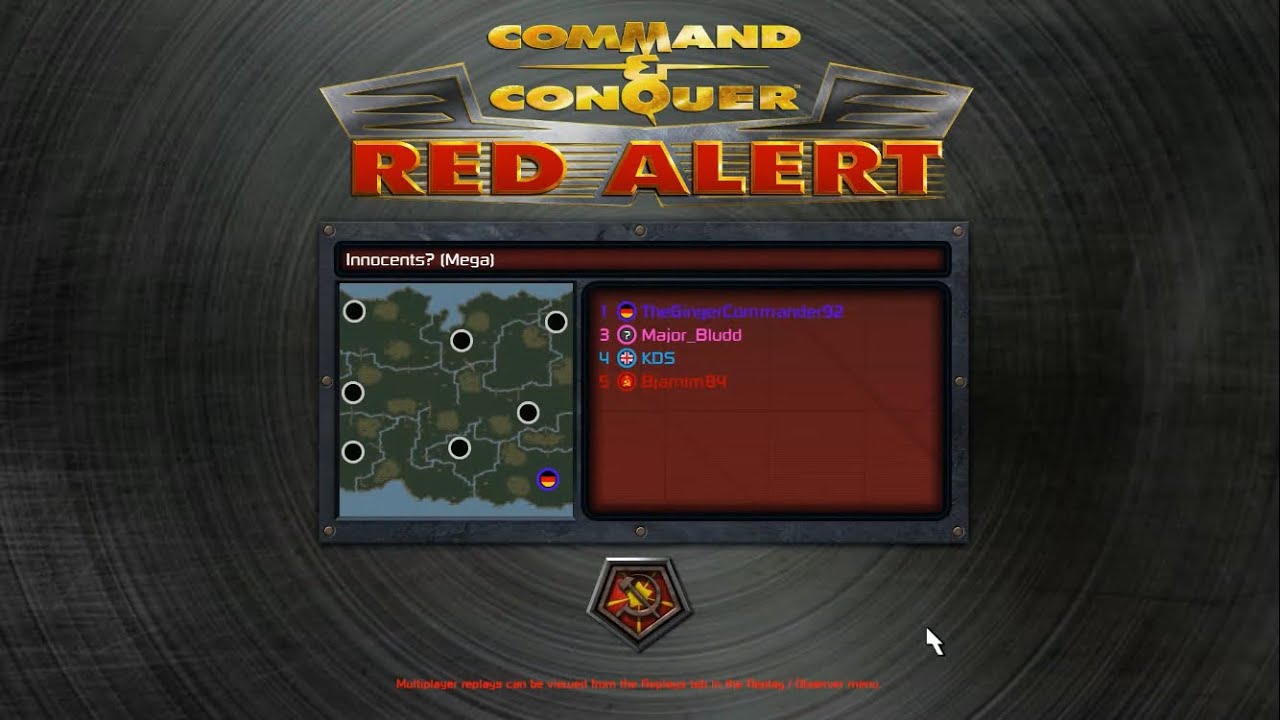 Command and Conquer Red Alert Remastered FFA ( A game of chess )