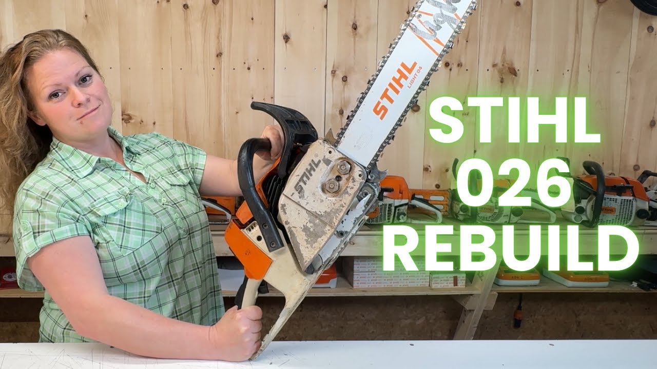 Part 2:  Stihl 026 Chainsaw Rebuild  |  Aftermarket Crank Seals, Piston & Cylinder!