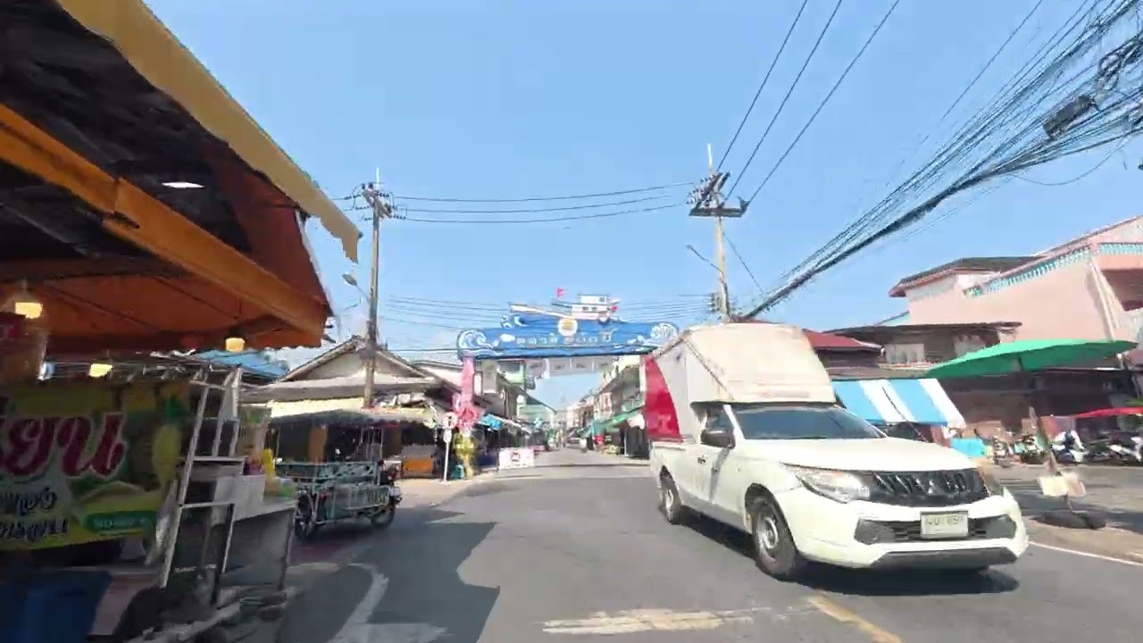 (RoadView)Mae Ram Phueng Beach to Ban Phe Market Rayoung Thailand#roadview#Thailand#Rayoung