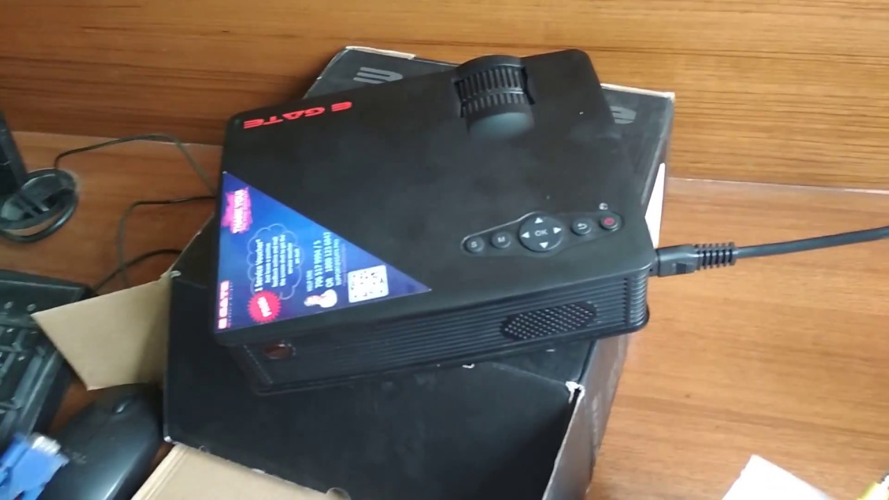 EGATE i9 Projector Video Quality Review in dark