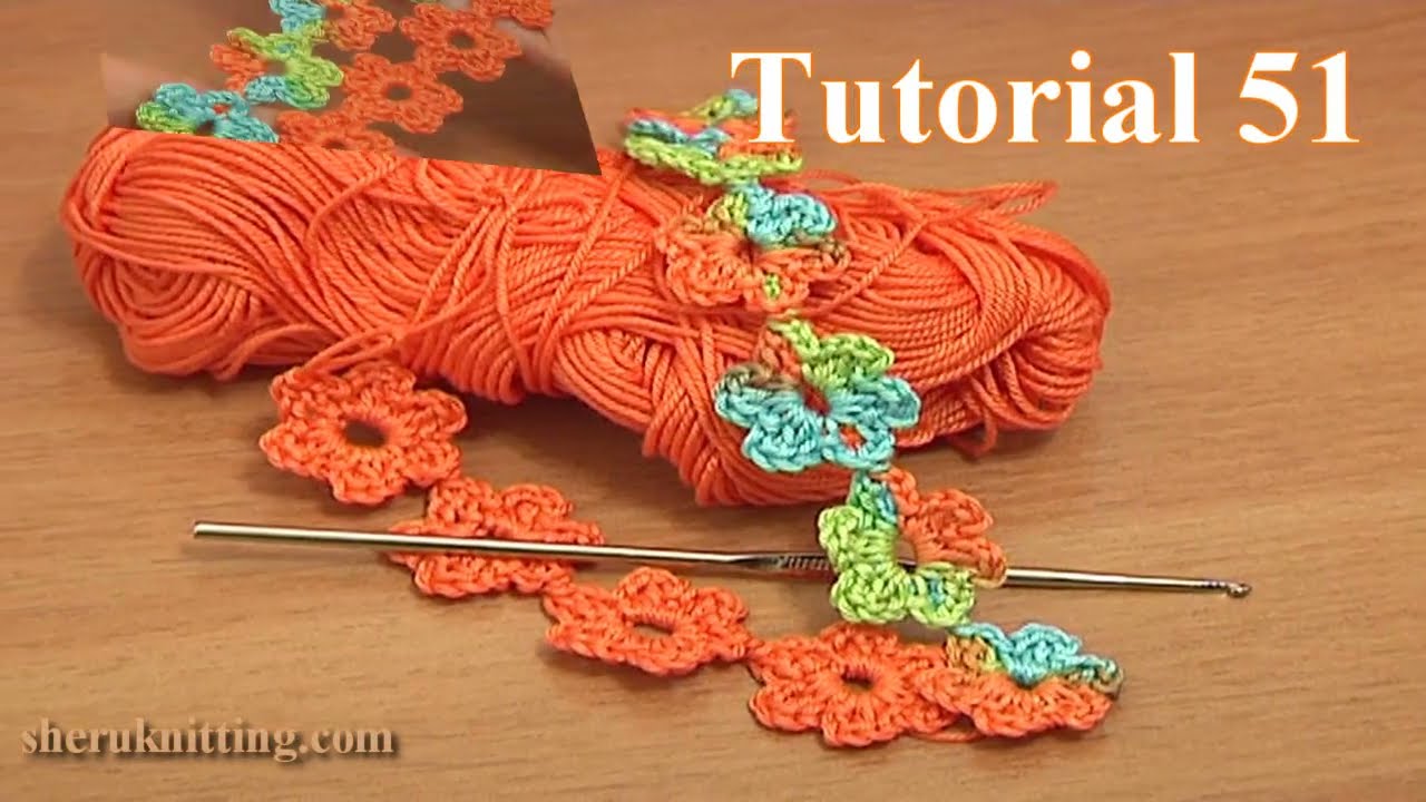 Crochet Flower Bracelet