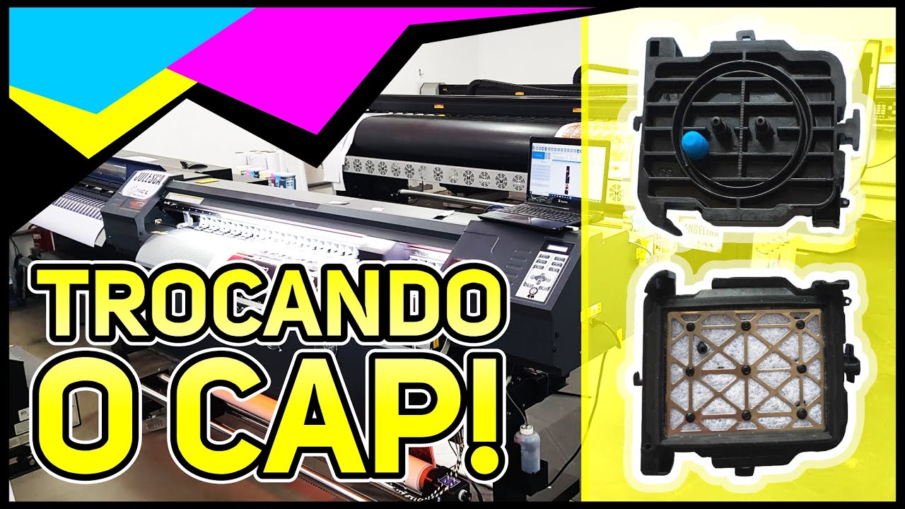 Como trocar o CAP! Manutenção preventiva - Impressora FireJet e Xuli.