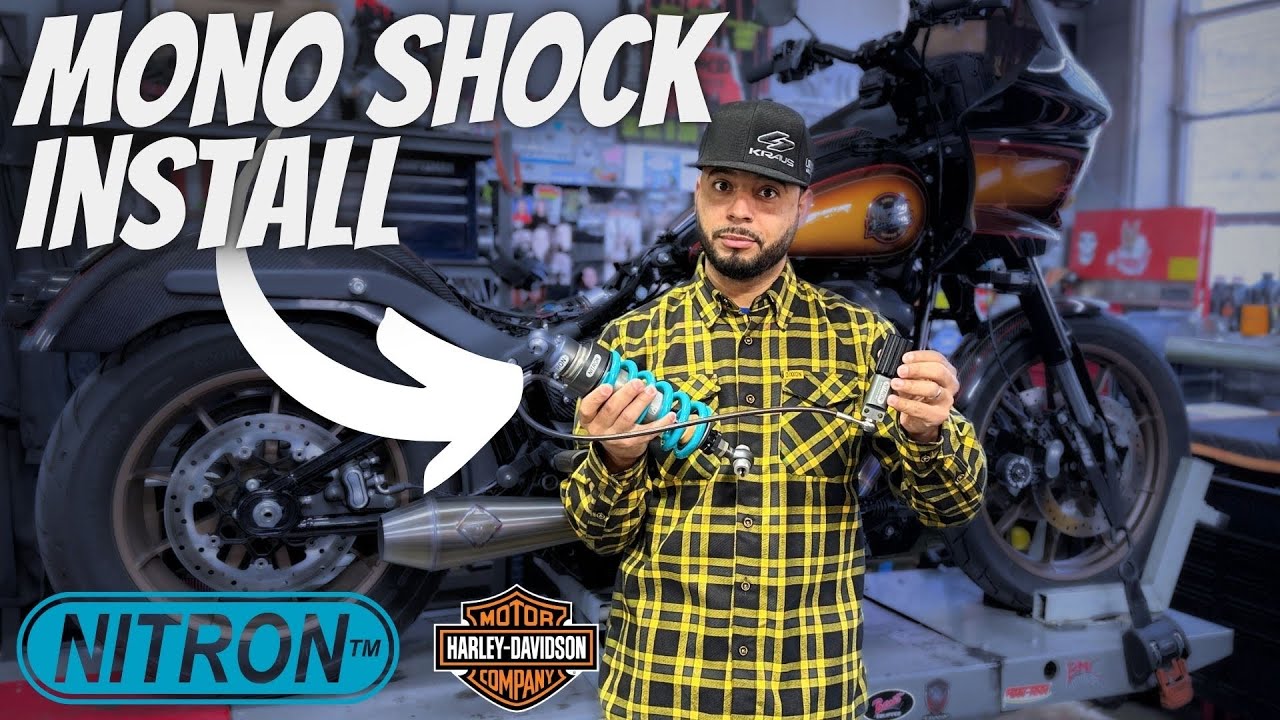 Low Rider ST suspension install / Mono Shock NITRON SUSPENSION