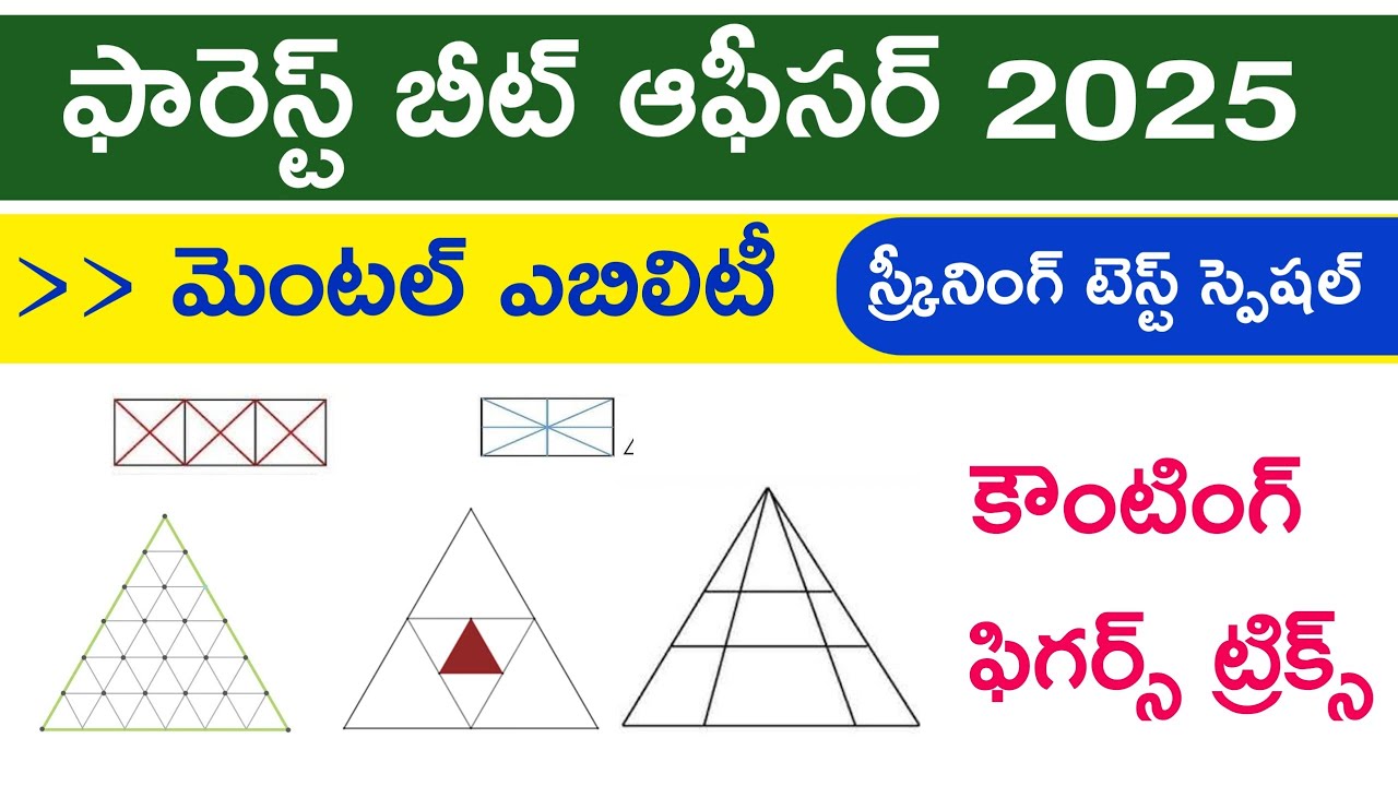 💥 FBO స్పెషల్.. మెంటల్ ఎబిలిటీ క్లాస్ | Mental Ability for FBO Exam 2025 | Mental Ability in telugu