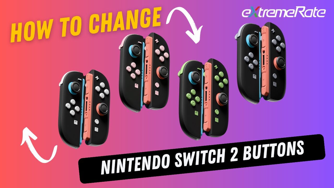Nintendo Switch 2 JoyCon Replacement Buttons Set Installation Tutorial - eXtremeRate
